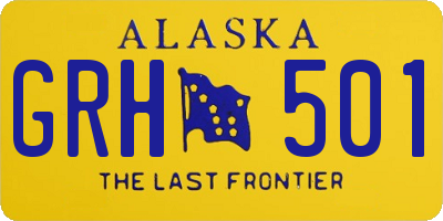 AK license plate GRH501