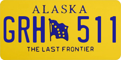 AK license plate GRH511