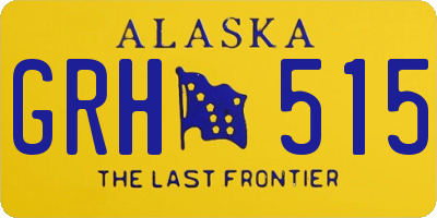 AK license plate GRH515