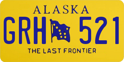 AK license plate GRH521
