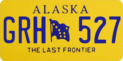 AK license plate GRH527
