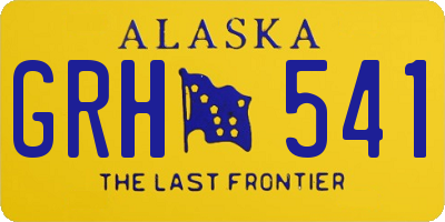 AK license plate GRH541