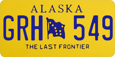 AK license plate GRH549