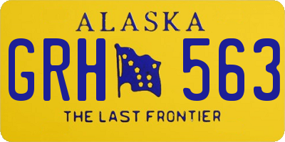 AK license plate GRH563