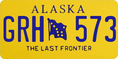 AK license plate GRH573
