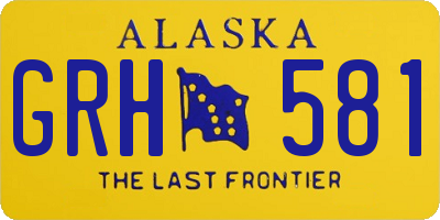 AK license plate GRH581