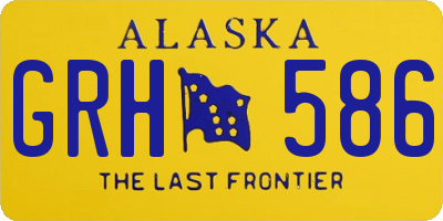 AK license plate GRH586