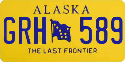 AK license plate GRH589