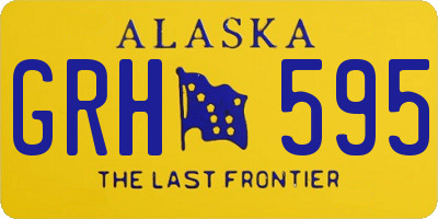 AK license plate GRH595