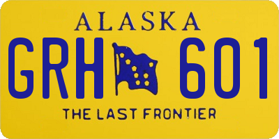 AK license plate GRH601