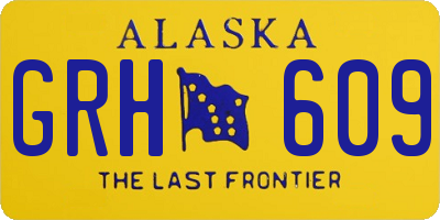 AK license plate GRH609