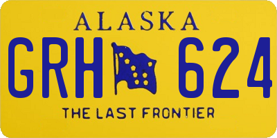 AK license plate GRH624