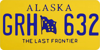 AK license plate GRH632