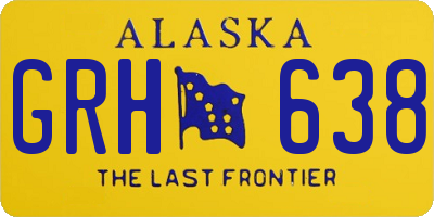 AK license plate GRH638
