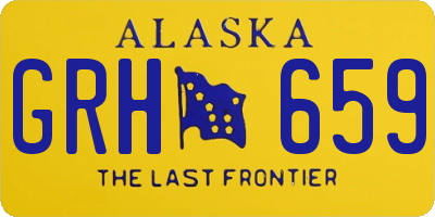 AK license plate GRH659