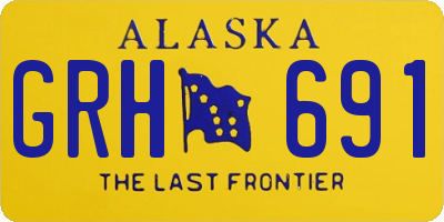 AK license plate GRH691