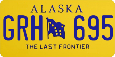 AK license plate GRH695