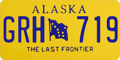 AK license plate GRH719