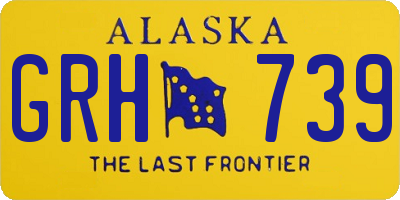 AK license plate GRH739