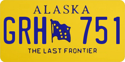 AK license plate GRH751