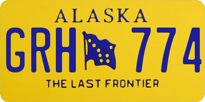 AK license plate GRH774