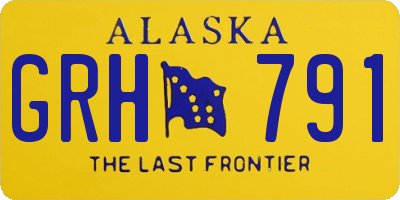 AK license plate GRH791