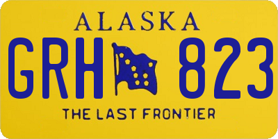 AK license plate GRH823