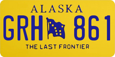 AK license plate GRH861