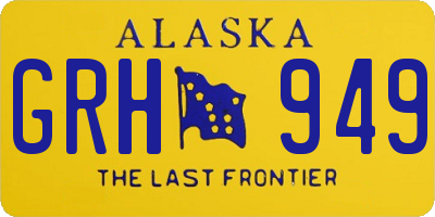 AK license plate GRH949