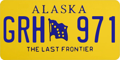 AK license plate GRH971