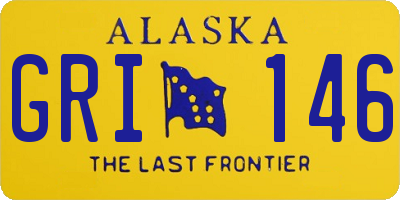 AK license plate GRI146