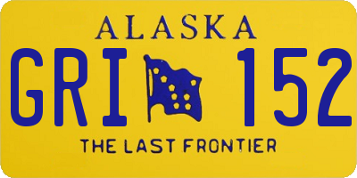 AK license plate GRI152