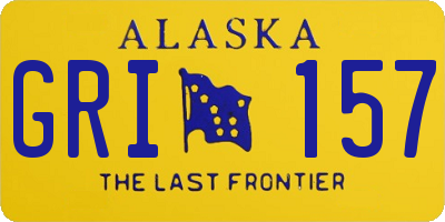 AK license plate GRI157