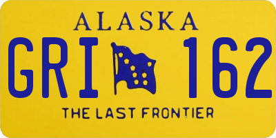 AK license plate GRI162