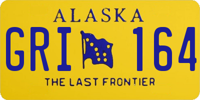 AK license plate GRI164