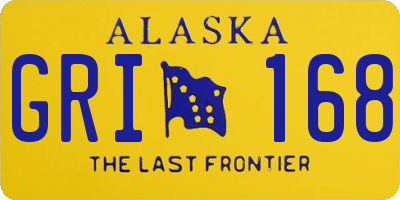 AK license plate GRI168