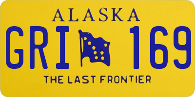 AK license plate GRI169