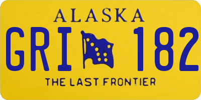 AK license plate GRI182