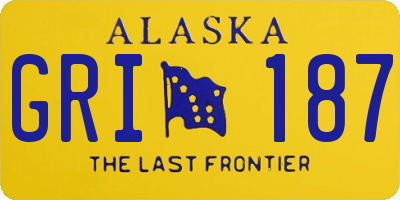 AK license plate GRI187