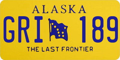 AK license plate GRI189