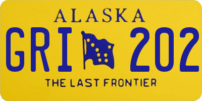 AK license plate GRI202