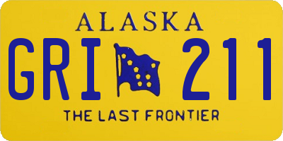 AK license plate GRI211