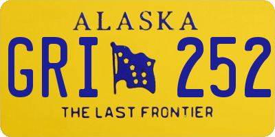 AK license plate GRI252