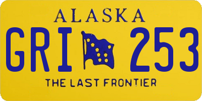 AK license plate GRI253