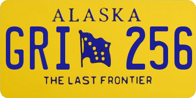 AK license plate GRI256