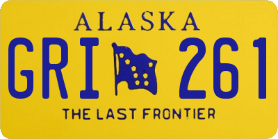 AK license plate GRI261