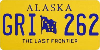 AK license plate GRI262