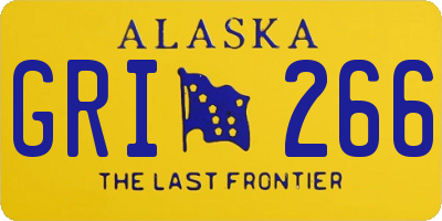 AK license plate GRI266