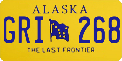 AK license plate GRI268