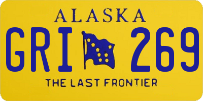 AK license plate GRI269